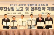 2025 APEC 경주 유치, 도내 6개 주요기관 업무협약 맺어